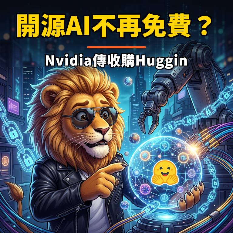 傳 Nvidia 129 億美元收購 Hugging Face　企業開源 AI 供應鏈由分散走向集中